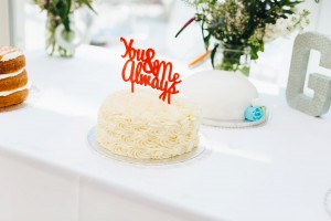 Handmade wedding cake