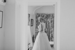 Natural photo of bride getting ready at Clan Donald Isle of Skye