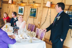 Wedding speeches at Hotel Eilean Iarmain Scotland