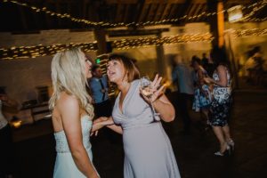 Wedding guests dancing at East Riddlesden Hall