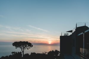 Sunset over Capri Relais Blu Hotel, Sorrento